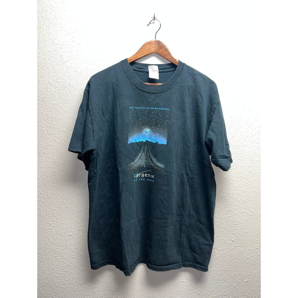 Vintage Corgenix Shirt On The Move Medical Supply Logo Big Ball Tee VTG Large
